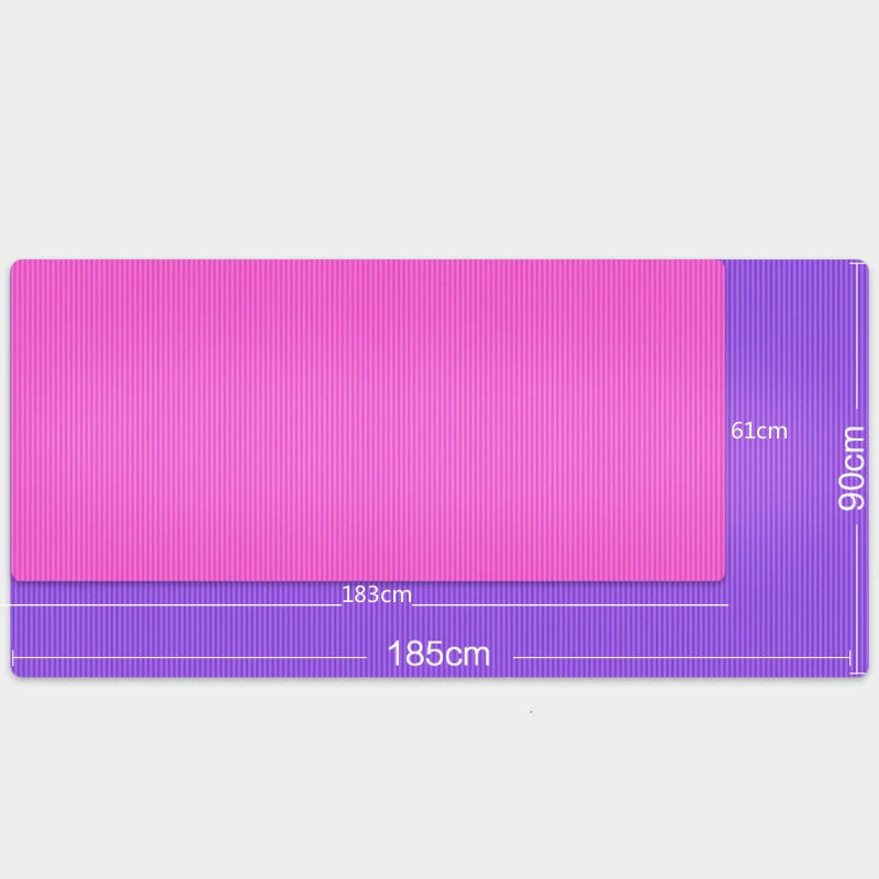 10MM Thickened Non-Slip NBR Yoga Mat for Beginners Gym Fitness Exercise Pad Bodybuilding Dance Mat Home Use Baby Crawl with Bag