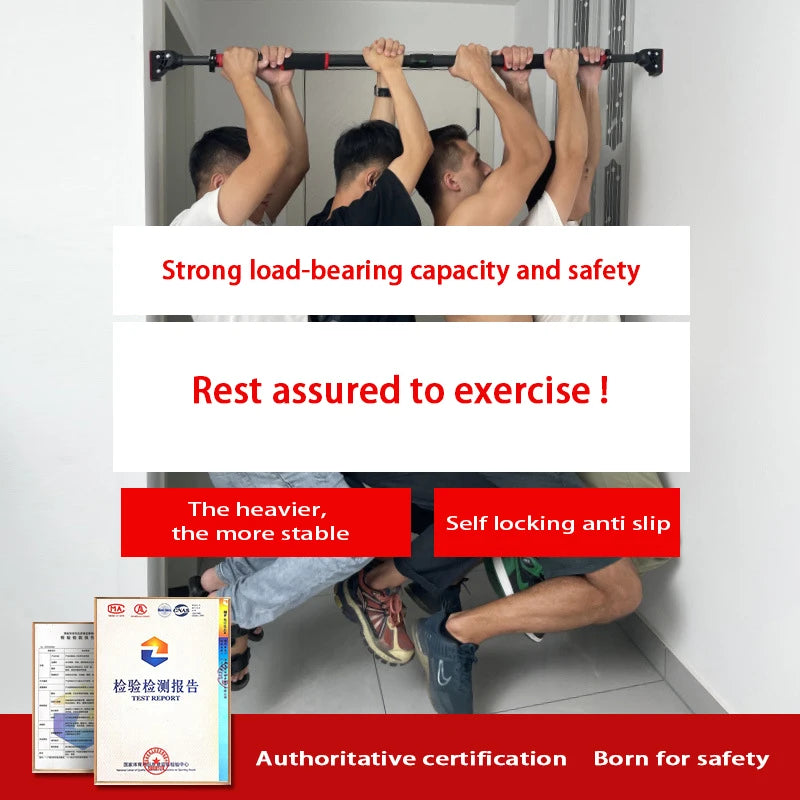 New anti Drop Indoor Pull-Up Bar Home No Punching Wall-Mounted Pull up Bar Corridor Fitness Horizontal Bar