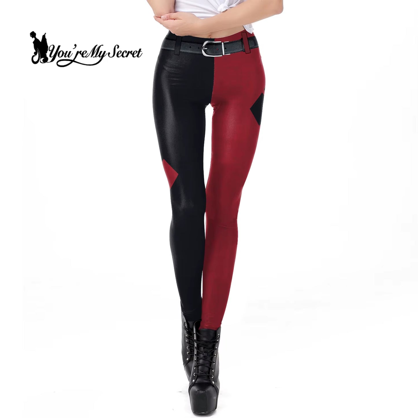 [You'Re My Secret] Especial Pattern Coloring Print Pants Women Fashion Cool Halloween Workout High Waist Leggings Women Fitness