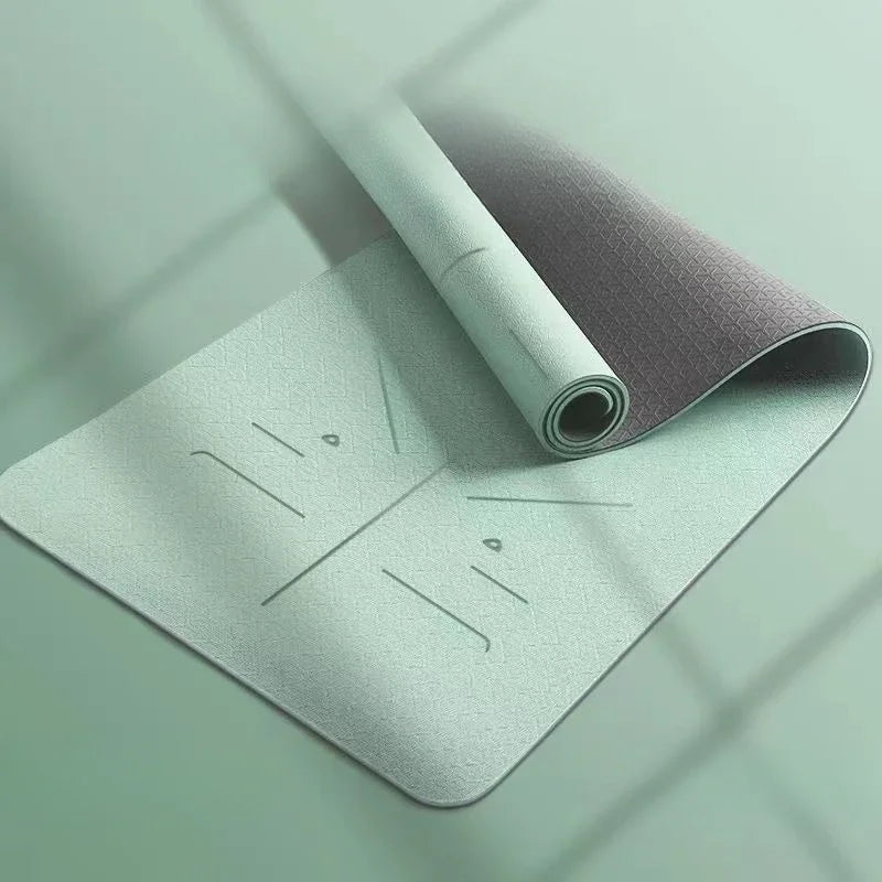 Widened TPE Yoga Mat Thickened anti Slip Dance Fitness Mat Household Silent Shock Absorption Sports Jump Rope Mat Slight Defects