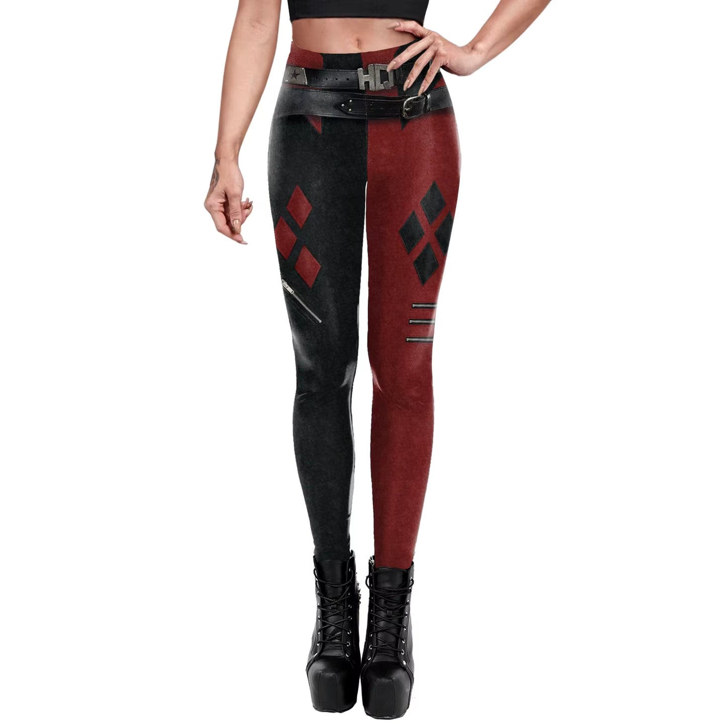 [You'Re My Secret] Especial Pattern Coloring Print Pants Women Fashion Cool Halloween Workout High Waist Leggings Women Fitness