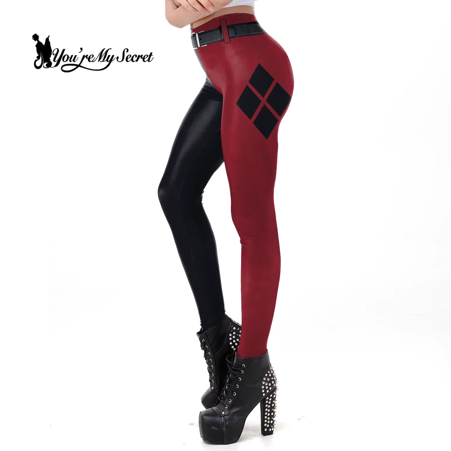 [You'Re My Secret] Especial Pattern Coloring Print Pants Women Fashion Cool Halloween Workout High Waist Leggings Women Fitness