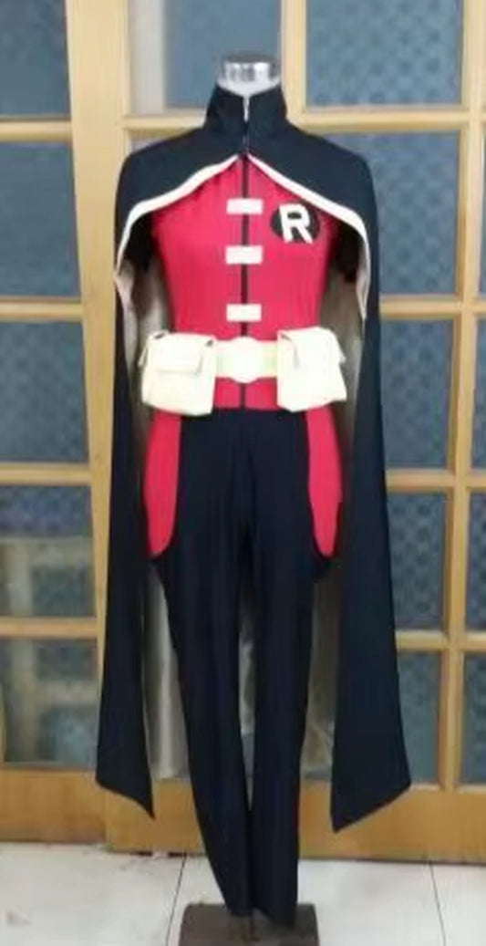 Robin Cosplay Costume Whole Outfit Halloween Cosplay Costume Gift Mask and Gloves 11
